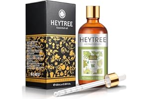 HEYTREE Vanilla Essential Oils 100ml, Pure Natural Vanilla Oil for Aromatherapy,Diffuser, Humidifier, Relax,DIY Candle Soap Making
