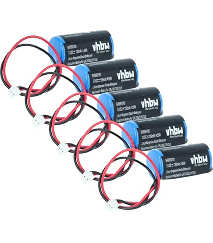 vhbw 2x Pile compatible avec Verisure Camera Detector, Nattsikringspanel, Night Control système