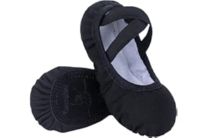 Tancefair Chaussures de Danse Toile Chaussures de Ballet Fille Ballerine Chaussons Split Semelle Gymnastique Yoga Chaussures pour Enfants Filles (Veuillez Choisir Une Taille Plus Grande)