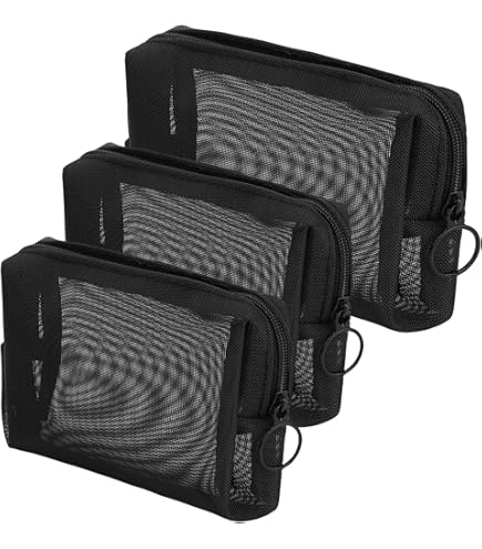 JUKOTA 5 Stück Mesh Beutel Set - Reißverschluss Taschen Für Kosmetik & Reise