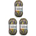 Myboshi Sockenwolle „mysocks“ – 4-fädig, 75% Schurwolle, 420m/100g, Filzfrei, Ökotex-zertifiziert, 5 Knäuel Gelb
