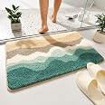 Roseate Wave Super Soft Anti Skid (40x60 cm) Super Absorbent Mats Microfibre 2000 GSM Door Mats for Home/Bathroom/Bedroom/Kit