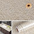 Livelynine Granite Wallpaper Kitchen Worktop Covering Vinyl Self Adhesive Marble Effect Vinyl Wrap for Kitchen Worktop Vinyl Covering Granite Contact Paper for Kitchen Countertops Laminate 40CMX2M