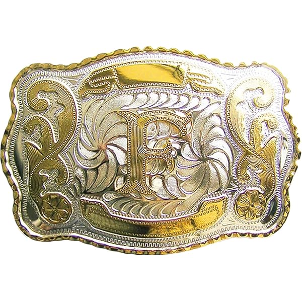 WRJAHCG Westerse Riem, Echte Lederen Vintage Mode Grote Letter Gesp Abcd Tot Z Cowboy Rodeo Gouden Gespen,X brown,110CM/43.3