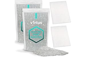 v1rtus Argent Glitter Holographic Peinture additif [200g] NOUVEAU 2021 Technology, 2 Finition Tapis Râper Inclus Mélanger avec toute émulsion Peinture pour intérieur parfait ou les murs extérieurs