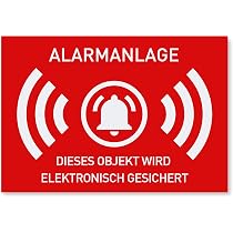 2 Stück Videoüberwachungsschilder Aus Aluminium (25x10 Cm) – Wasserdicht, UV-beständig, Selbstklebend