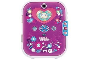 VTech Purple Secret Safe Diary Light Show, Diario segreto interattivo, con riconoscimento facciale, foto e altro, regali per ragazze con giochi, età 5, 6, 7+ anni, 2,8 x