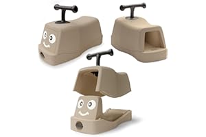 noya | Rutschauto & Lauflernwagen 4-in-1 mit geräuschlosen Rädern | Babyroller und Babyrutscher mit Walker-Modus – Beige