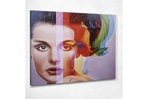 KUADER Quadro Astratto Spectrum Riproduzione Richard Phillips Stampa su Tela Asn32 Alta qualità Certificata Fine Art Giclée, Fatto in Italia, 125x100 cm