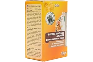 AIMÉ AIME Pierre minérale à ronger pour rongeurs 200G, Contient Minéraux, Calcium et Phosphore