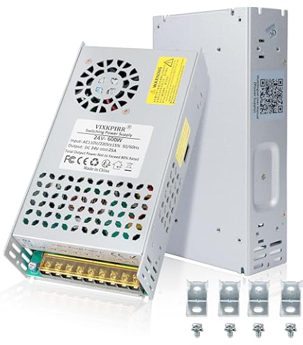 Buy 24V 6A Power Supply 144W Adapter, 100-240V AC To 24 Volt 6 Amp DC Power Supply With Led Terminal Connector 24 V Led Power Supply Transformer With 5 5 X 2 1 Mm Dc Output Jack For Led Strip Light - View #8