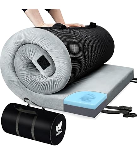 Tapis de camping en mousse couverture en feuille d'aluminium pour camping 150 x 200 cm coussin en mousse tapis isolant en feuille d'aluminium tapis de couchage de tente coussin thermique en aluminium