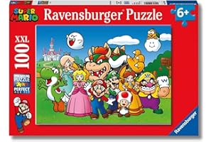 Ravensburger - Puzzle Super Mario, 100 Pezzi XXL, Età Raccomandata 6+ Anni