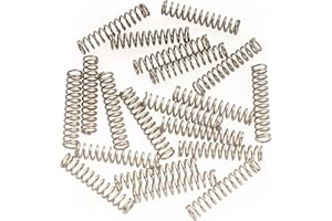 Musiclily Pro 22mm Muelles Pastilla Humbucker de Acero Inoxidable para Guitarra Eléctrica tipo Strat, Nickel (20 Piezas)