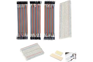 5 Breadboard-kit med 400 och 830 punkter med DuPont 40-stiftskablar, Jumper Wire hane-hane hona-hane hona-hona, lödningsfria testplattor för Arduino, Raspberry Pi, elektroniska projekt