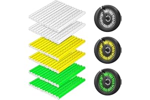 HQCM Catarifrangente Bici, 72 Pezzi Riflettori per Raggi Visibilità a 360° - Facilità di Montaggio, Copri Raggi Bici Guida Sicura di Notte Accessori Bici