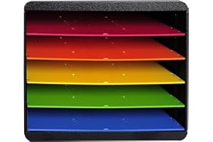 Exacompta 315714D - Clasificador individual para documentos A4 + - 270x355x271 mm - HORIZON - Negro/multicolor