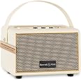 Bennett & Ross BB-860BK Blackmore Retro Bluetooth Lautsprecher – 60W, Lederoptik, USB/AUX