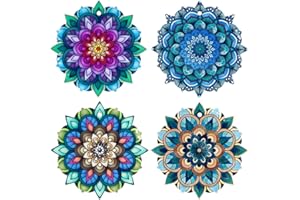 VIDAL REGALOS Dessous de plat x4 Mandala céramique 18 cm