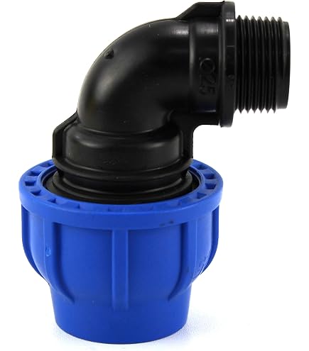Raccordo A T Con Gomito 90° In Polipropilene - Per Tubi PE Da 25 Mm, Tenuta A Prova Di Perdite