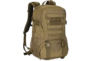 YuanWen Tactical Backpack 40L Hiking Backpack Military Rucksack Motorcycle Backpacks Molle Army Daypack Bag for Men Women Travelling Cycling Camping Trekking Hunting Fishing