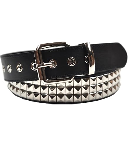 Widmann Milano Nietenarmband Aus Kunstleder – Zweireihig Mit Druckknopf, Rocker-/Punk-Style Für Karneval & Kostümpartys