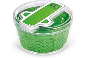 Zyliss E940013 Swift Dry Essoreuse à Salade, Grand, 6L, Plastique, Blanc, Utilisable Comme Saladier, Sans BPA, Technologie AquaVent, Garantie de 5 Ans