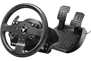 Thrustmaster TMX: ergonomic racing wheel with a 2-pedal pedal set - Compatible with Xbox One and PC, Works on Xbox Series X - UK version (Xbox One)
