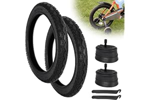 JIAYAN Pneu de vélo pour Enfants 16 x 2,125 et Chambre à air 16 x 1,75/2,125, Pneu de vélo 16'' Compatible avec Les pneus de vélo pour Enfants RoyalBaby, Joystar, Dynacraft