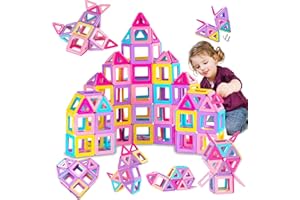 DOTDROPTRY Magnetische Bausteine 38 Teile Magnete Magnetbausteine Magnet Spielzeug Kinder Magnetspiel für kinder ab 3 4 5 6 Jahre Mädchen Junge Weihnachten Geburtstags Geschenk ab 3 4 5 6 Jahre Mädchen Junge