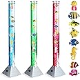 100cm Colour Changing Sensory Bubble Lamp with Plastic Fish