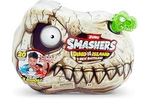 ZURU SMASHERS Smashers Dino Island Petit T-Rex Battles Playset, Dinosaure robotique, préhistorique, Creuser et Explorer