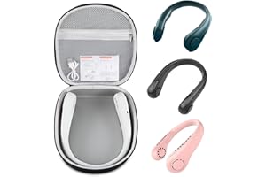 MAITEXI Case Compatible with JISULIFE/for FrSara/for CIVPOWER/for ASNUG/for SWEETFULL/for DGLK Portable Neck Fan .Portable Fan Case.USB Rechargeable Personal Fan Storage Box（Box Only）