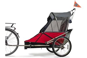 Special Needs Trailer - Large Includes Stroller and Jogging Kit - Red/Black