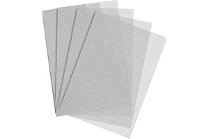 ZFYANSSEE 4 Pack 20 Mesh 304 Stainless Steel Wire Mesh,210x300mm,Metal Insect Mesh Sheet, Fine Wire Mesh, Rat Mesh Wire Mesh Sheet for Vents, Home, Kitchen, Garden