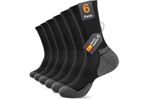Alaplus Calcetines Hombre Mujer Altos Algodon, Paquete de 5 Calcetines Deportivos Antiampollas para Running, Ciclismo, Senderismo, Futbol, Padel, Colorido & Negros, Unisex, 35-38 39-42 43-46 47-50