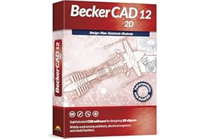 MARKT + TECHNIK Becker CAD 12 2D - professional CAD software for 2D design and modelling - for 3 PCs - 100% compatible with AutoCAD - Windows 10, 8.1, 7