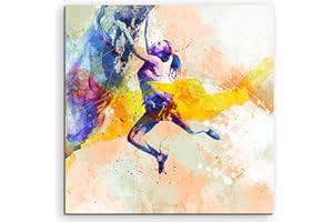 PAUL SINUS ART Paul Sinus - Tableau mural d'escalade - 60 x 60 cm - Motif : aquarelle