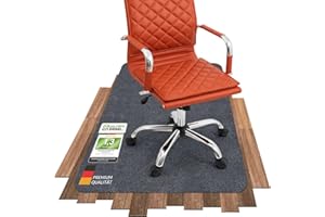 ‎COSYLAND COSYLAND Bodenschutzmatte, Stuhlmatten Bürostuhlunterlage, Multifunktionaler Stuhlteppich, Büromatte für zu Hause, Büro,Grau