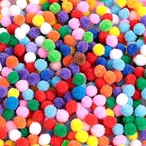 100 stuks 15-25 mm pompombal geschikt for doe-het-poppen kledingstuk handgemaakt materiaal ambachtelijke pompons ( Color : Yellow , Size : 15mm