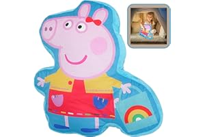 SRV Hub Hooray Peppa Pig Kissen, dekoratives Kissen, superweiches Plüschkissen, Kissen für Mädchenzimmer, Dekoration, Größe 35 cm