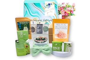 SPA DAY Scatola Coccole, Regalo Donna Compleanno, Set Regalo Donna, Set Bagno Spa, Confezione Relax Compleanno, Pamper Island - Classic Verde