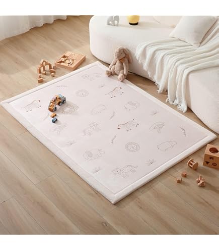 Tappeto Per Neonati Spesso 2 Cm - Con Tecnologia Di Raffreddamento, Antiscivolo, Morbido Per Gattonamento