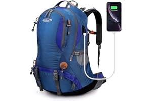 G4Free Hiking Backpack 50L Waterproof Backpack with Rain Cover for Mountaineering Travel Camping Trekking Outdoor Sports for Men Women