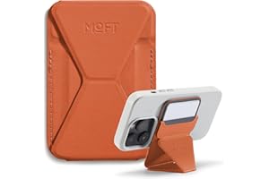 MOFT Porte Carte Magsafe pour iPhone 17/16/15/14/13/12, Magsafe Wallet en MOVAS Cuir Végan, Magnétisme Utra-Puissant, Support Téléphone Portable à 3 Modes, 2 Supports de Cartes
