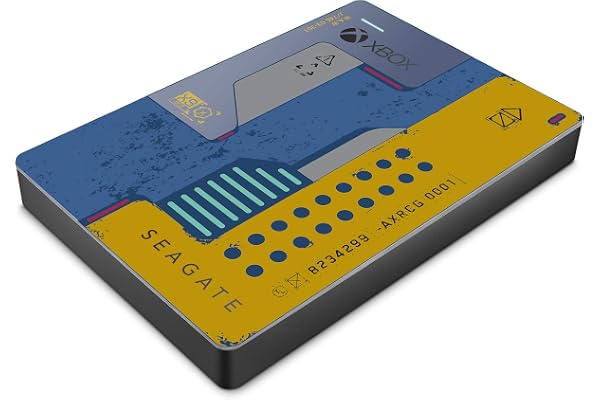 Seagate Game Drive for Xbox CyberPunk 2077 Special Edition, 2TB, External Hard Drive Portable, USB 3.0, Designed for Xbox One, 2 year Rescue Services (STEA2000428)