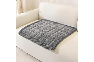 Royhom Pet Sofa Cover Washable, Soft Thick Sofa Cover, Couch Protector for Dogs, Settee Covers Furniture Slipcovers (Grey, 70x70cm)