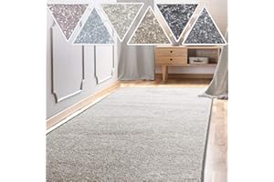 casa pura Sundae chodnik dywanowy, towar sprzedawany na metry, chodnik do salonu, korytarza, kuchni itd., przytulnie miękki, można łączyć z matami na schody Nowoczesny Teppich Läufer 80x100 cm srebro