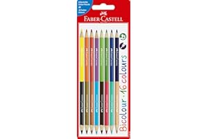 Faber-Castell Ołówki Bicolor, 16 kolorów, zestaw 8 szt