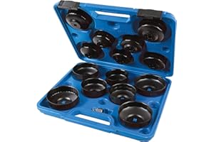 Silverline 952159 Jeu de clés pour extraire les filtres à huile Noir 65-93 mm